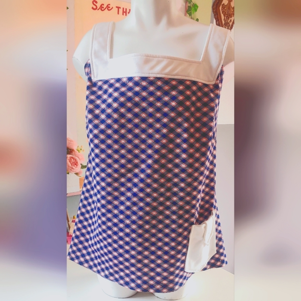 Vintage Donna Lee of California checkered blouse.